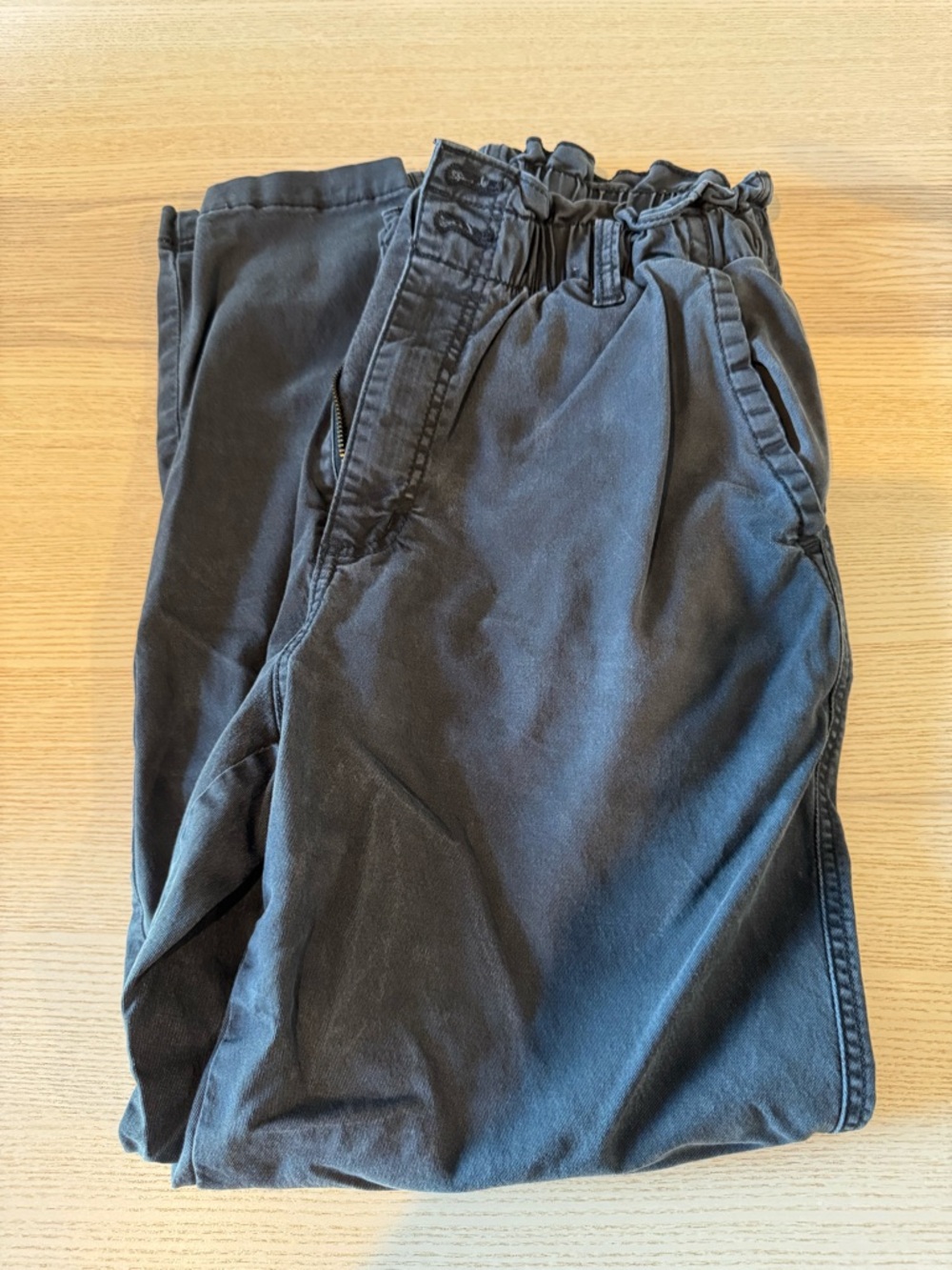 Black Wash Universal Thread Ankle Pants